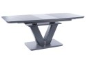 SIGNAL STÓŁ MONTBLANC SZARY MAT MDF+szkło hartowane 160(200)X90 SIGNAL STÓŁ MONTBLANC SZARY MAT MDF+szkło hartowane 160(200)X90