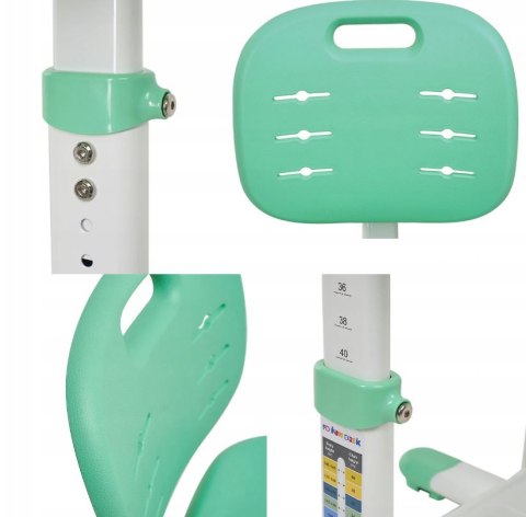 Fun Desk SST2 Green krzesełko do biurka dziecęce regulowane Fun Desk SST2 Green krzesełko do biurka dziecęce regulowane