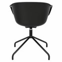 KRZESŁO OBROTOWE FOTEL Roundy Black CZARNY tworzywo podstawa metal Z PODŁOKIETNIKAMI wygodne i nowoczesne KRZESŁO OBROTOWE FOTEL Roundy Black CZARNY tworzywo podstawa metal Z PODŁOKIETNIKAMI wygodne i nowoczesne