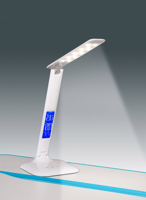 Fun Desk Lampka biurkowa LED - LC1 kalendarz, budzik, zegarek, funkcja drzemki Fun Desk Lampka biurkowa LED - LC1 kalendarz, budzik, zegarek, funkcja drzemki