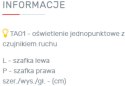 PÓŁKA WISZĄCA NOWOCZESNA MEBLE MŁODZIEŻOWE NANO System NA11 Meblar - Grafit / Enigma LAMINAT OBRZEŻA ABS DLA DZIECKA NASTOLATKA