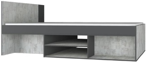 ŁÓŻKO MŁODZIEŻOWE Z SZUFLADĄ I KONTENERKIEM NA KÓŁKACH NANO System NA13 Meblar - Grafit / Enigma PŁYTA LAMINOWANA OBRZEŻA ABS ŁÓŻKO MŁODZIEŻOWE Z SZUFLADĄ I KONTENERKIEM NA KÓŁKACH NANO System NA13 Meblar - Grafit / Enigma PŁYTA LAMINOWANA OBRZEŻA ABS