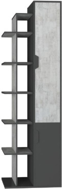 REGAŁ MEBLE MŁODZIEŻOWE Z PÓŁKAMI I DRZWIAMI NANO System NA4 Meblar - Grafit / Enigma PŁYTA LAMINOWANA OBRZEŻA ABS REGAŁ MEBLE MŁODZIEŻOWE Z PÓŁKAMI I DRZWIAMI NANO System NA4 Meblar - Grafit / Enigma PŁYTA LAMINOWANA OBRZEŻA ABS