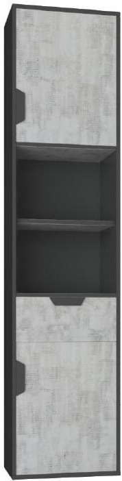 REGAŁ Z DRZWIAMI SZUFLADĄ PÓŁKAMI MEBLE MŁODZIEŻOWE NANO System NA5 Meblar - Grafit / Enigma PŁYTA LAMINOWANA OBRZEŻA ABS REGAŁ Z DRZWIAMI SZUFLADĄ PÓŁKAMI MEBLE MŁODZIEŻOWE NANO System NA5 Meblar - Grafit / Enigma PŁYTA LAMINOWANA OBRZEŻA ABS
