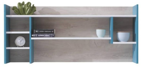 NADSTAWKA DEDYKOWANA DO BIURKA MEBLE MŁODZIEŻOWE PLANET System PL11 Meblar - Biały Lux /Dąb /Morski PŁYTA LAMINOWANA OBRZEŻA ABS NADSTAWKA DEDYKOWANA DO BIURKA MEBLE MŁODZIEŻOWE PLANET System PL11 Meblar - Biały Lux /Dąb /Morski PŁYTA LAMINOWANA OBRZEŻA ABS