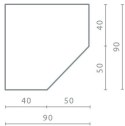 SZAFA NAROŻNA GARDEROBA MEBLE MŁODZIEŻOWE Meblar PLANET System PL2 - Biały Lux / Dąb / Morski PŁYTA LAMINOWANA OBRZEŻA ABS