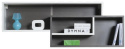 Meblar półka ścienna TABLO System TA10 Meble młodzieżowe - Grafit / Biały Lux / Atlantic obrzeża ABS płyta laminowana Meblar półka ścienna TABLO System TA10 Meble młodzieżowe - Grafit / Biały Lux / Atlantic obrzeża ABS płyta laminowana