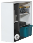 ŁÓŻKO Z POJEMNIKIEM I REGAŁEM ZESTAW TABLO System TA12 A +B Grafit / Bialy Lux / Atlantic Meblar MEBLE MŁODZIEŻOWE laminat + ABS ŁÓŻKO Z POJEMNIKIEM I REGAŁEM ZESTAW TABLO System TA12 A +B Grafit / Bialy Lux / Atlantic Meblar MEBLE MŁODZIEŻOWE laminat + ABS