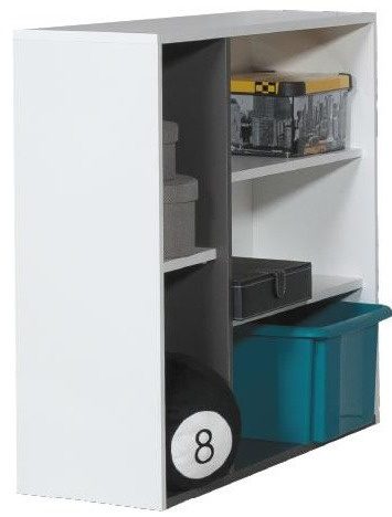 ŁÓŻKO Z POJEMNIKIEM I REGAŁEM ZESTAW TABLO System TA12 A +B Grafit / Bialy Lux / Atlantic Meblar MEBLE MŁODZIEŻOWE laminat + ABS ŁÓŻKO Z POJEMNIKIEM I REGAŁEM ZESTAW TABLO System TA12 A +B Grafit / Bialy Lux / Atlantic Meblar MEBLE MŁODZIEŻOWE laminat + ABS