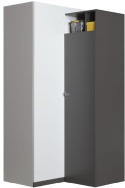 Meblar Szafa narożna Garderoba meble młodzieżowe TABLO System TA2 - Grafit / Bialy Lux / Atlantic płyta laminowana obrzeża ABS Meblar Szafa narożna Garderoba meble młodzieżowe TABLO System TA2 - Grafit / Bialy Lux / Atlantic płyta laminowana obrzeża ABS