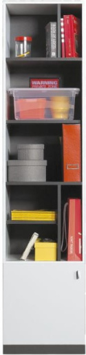 Meblar Regał Meble młodzieżowe TABLO System TA6 -Grafit /Bialy Lux /Atlantic Półki płyta laminowana na książki drobiazgi zabawki Meblar Regał Meble młodzieżowe TABLO System TA6 -Grafit /Bialy Lux /Atlantic Półki płyta laminowana na książki drobiazgi zabawki