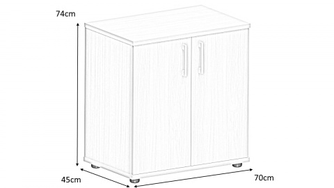 Meble Biurowe Kontenerek Komoda Silver K56 Dąb Sonoma + Szara platyna Meble Biurowe Kontenerek Komoda Silver K56 Dąb Sonoma + Szara platyna