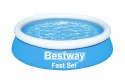 Bestway Bestway 57392 BASEN ROZPOROWY FAST SET OKRĄGŁY NIEBIESKI 183cm x 51cm pojemność 940 L Bestway Bestway 57392 BASEN ROZPOROWY FAST SET OKRĄGŁY NIEBIESKI 183cm x 51cm pojemność 940 L