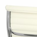 D2.DESIGN Fotel biurowy CH1191T biała skóra/chrom