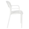 Intesi Krzesło z podłokietnikami Flexi białe