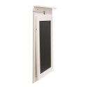Intesi Stolik składany naścienny Ezio biały MDF laminowany metal pozłożeniu czarny bok pełni funkcję tablicy Intesi Stolik składany naścienny Ezio biały MDF laminowany metal pozłożeniu czarny bok pełni funkcję tablicy