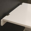 Intesi Stolik składany naścienny Ezio biały MDF laminowany metal pozłożeniu czarny bok pełni funkcję tablicy Intesi Stolik składany naścienny Ezio biały MDF laminowany metal pozłożeniu czarny bok pełni funkcję tablicy