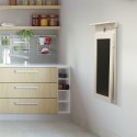 Intesi Stolik składany naścienny Ezio biały MDF laminowany metal pozłożeniu czarny bok pełni funkcję tablicy Intesi Stolik składany naścienny Ezio biały MDF laminowany metal pozłożeniu czarny bok pełni funkcję tablicy