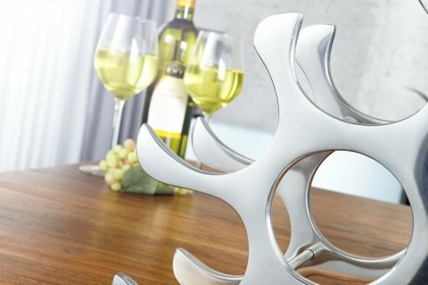 Invicta Interior INVICTA stojak na wino REEF - aluminium Invicta Interior INVICTA stojak na wino REEF - aluminium