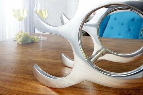 Invicta Interior INVICTA stojak na wino REEF - aluminium Invicta Interior INVICTA stojak na wino REEF - aluminium