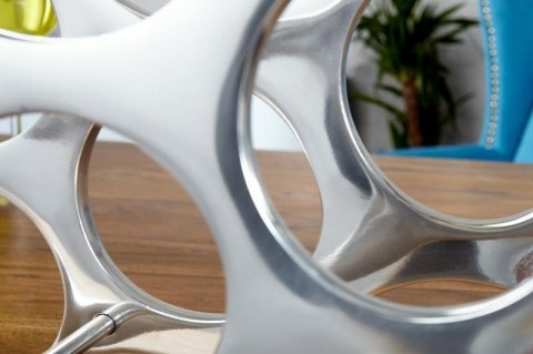 Invicta Interior INVICTA stojak na wino REEF - aluminium Invicta Interior INVICTA stojak na wino REEF - aluminium