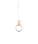 King Home Lampa wisząca HOPP 21 antyczny mosiądz z okrągłą świetlówką King Home Lampa wisząca HOPP 21 antyczny mosiądz z okrągłą świetlówką