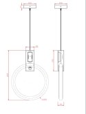 King Home Lampa wisząca sufitowa HOPP 30 antyczny mosiądz ze świetlówką King Home Lampa wisząca sufitowa HOPP 30 antyczny mosiądz ze świetlówką