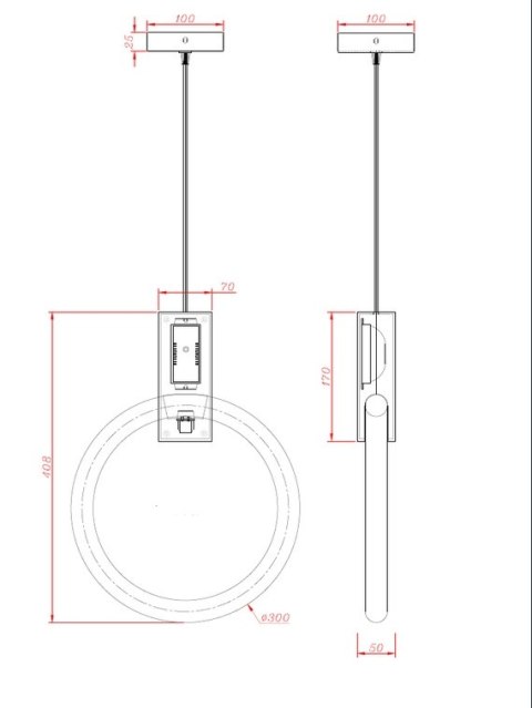King Home Lampa wisząca sufitowa HOPP 30 antyczny mosiądz ze świetlówką King Home Lampa wisząca sufitowa HOPP 30 antyczny mosiądz ze świetlówką