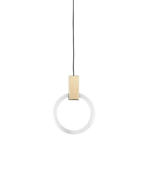 King Home Lampa wisząca sufitowa HOPP 40 antyczny mosiądz ze świetlówką King Home Lampa wisząca sufitowa HOPP 40 antyczny mosiądz ze świetlówką