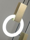 King Home Lampa wisząca sufitowa HOPP DISC 3 antyczny mosiądz ze świetlówkami King Home Lampa wisząca sufitowa HOPP DISC 3 antyczny mosiądz ze świetlówkami