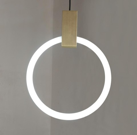 King Home Lampa wisząca sufitowa HOPP DISC 3 antyczny mosiądz ze świetlówkami King Home Lampa wisząca sufitowa HOPP DISC 3 antyczny mosiądz ze świetlówkami
