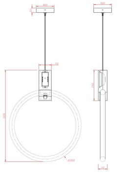 King Home Lampa wisząca sufitowa HOPP DISC 3 antyczny mosiądz ze świetlówkami