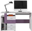 Meblar NEXT System NX13 - Sosna bielona / Viola biurko młodzieżowe Meblar NEXT System NX13 - Sosna bielona / Viola biurko młodzieżowe