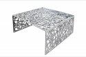 Invicta Interior INVICTA stolik kawowy ABSTRACT 60cm - srebrny, aluminium Invicta Interior INVICTA stolik kawowy ABSTRACT 60cm - srebrny, aluminium