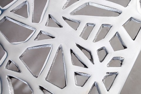 Invicta Interior INVICTA stolik kawowy ABSTRACT 60cm - srebrny, aluminium Invicta Interior INVICTA stolik kawowy ABSTRACT 60cm - srebrny, aluminium