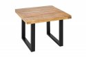 Invicta Interior INVICTA stolik kawowy IRON CRAFT 60 - lite drewno mango, podstawa czarna Invicta Interior INVICTA stolik kawowy IRON CRAFT 60 - lite drewno mango, podstawa czarna