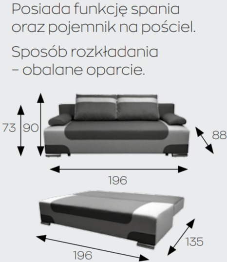 Markos Kanapa / Wersalka / Sofa RINO Markos Kanapa / Wersalka / Sofa RINO