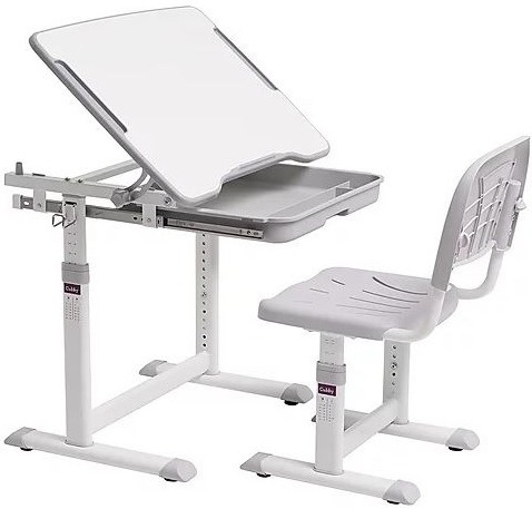 Fun Desk zestaw Sorpresa Grey biurko+krzesło regulowane Biały/Szary Dziecko Fun Desk zestaw Sorpresa Grey biurko+krzesło regulowane Biały/Szary Dziecko