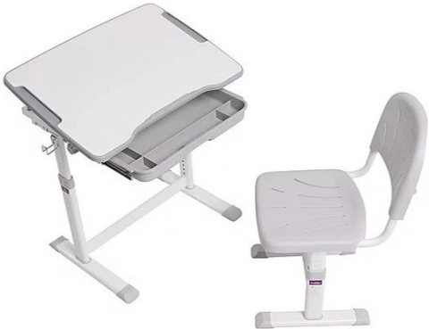 Fun Desk zestaw Sorpresa Grey biurko+krzesło regulowane Biały/Szary Dziecko Fun Desk zestaw Sorpresa Grey biurko+krzesło regulowane Biały/Szary Dziecko