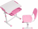 Fun Desk zestaw Sorpresa Pink biurko+krzesło regulowane dla dziewczynki Biały/Różowy