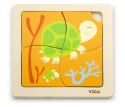 Viga Viga 50143 Puzzle na podkładce - żółwiki