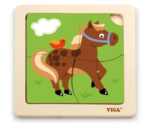 Viga Viga 51312 Puzzle na podkładce - Konik Viga Viga 51312 Puzzle na podkładce - Konik