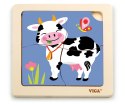 Viga Viga 51313 Puzzle na podkładce - Krówka Viga Viga 51313 Puzzle na podkładce - Krówka