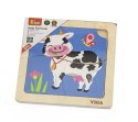 Viga Viga 51313 Puzzle na podkładce - Krówka