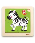 Viga Viga 51317 Puzzle na podkładce-zebra