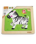 Viga Viga 51317 Puzzle na podkładce-zebra Viga Viga 51317 Puzzle na podkładce-zebra