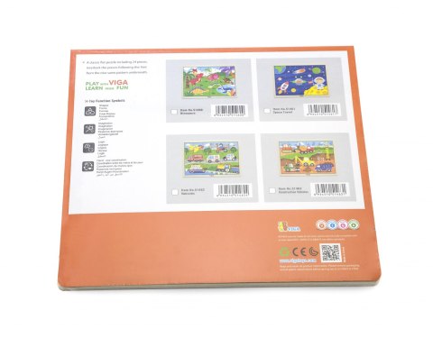 Viga Viga 51463 Puzzle na podkładce 24 elementy - na budowie Viga Viga 51463 Puzzle na podkładce 24 elementy - na budowie
