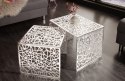 Invicta Interior INVICTA zestaw stolików ABSTRACT srebrny - aluminium