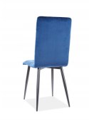SIGNAL KRZESŁO OTTO VELVET CZARNY STELAŻ / GRANATOWY BLUEL 86 SIGNAL KRZESŁO OTTO VELVET CZARNY STELAŻ / GRANATOWY BLUEL 86