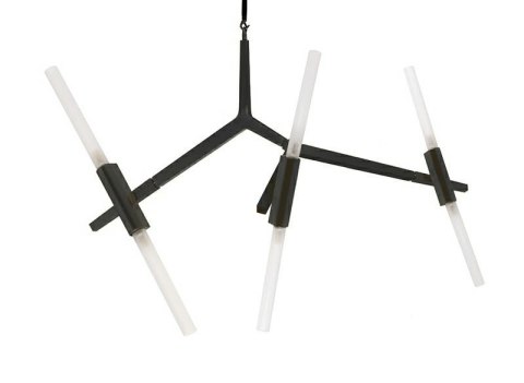 LAMPA WISZĄCA sufitowa CANDELABR 6 CZARNA - aluminium, klosze SZKŁO SATYNOWE 6xG9 King Home LAMPA WISZĄCA sufitowa CANDELABR 6 CZARNA - aluminium, klosze SZKŁO SATYNOWE 6xG9 King Home